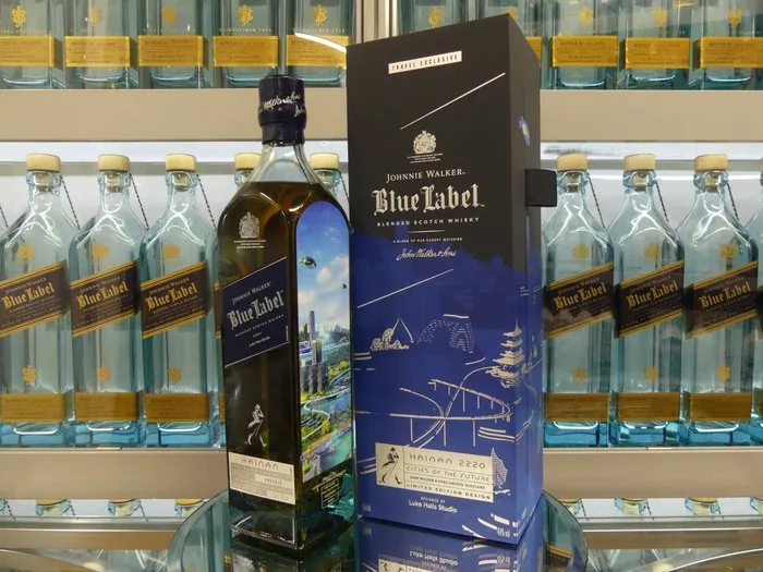 Johnnie Walker Blue Label Cities of the Future Hainan 2220 Limited Edition Design by Luke Halls Studio - 750ml