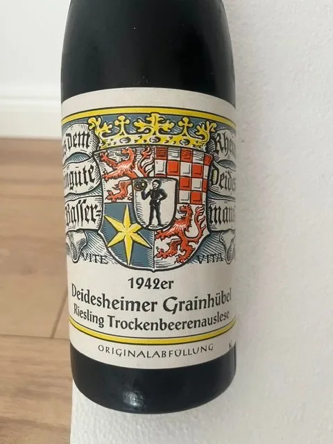 1942 Dr. von Bassermann-Jordan Deidesheimer Grainhübel Riesling - Pfalz Trockenbeerenauslese - 1 Bottle (0.75L)