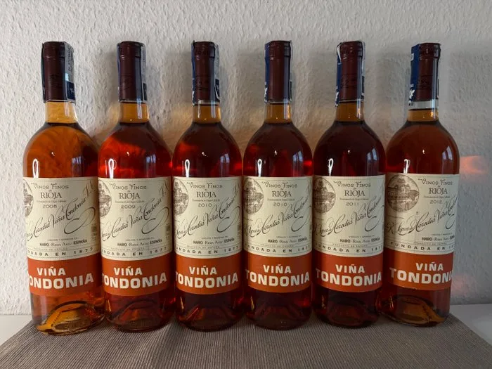 2008, 2009, 2010 (x2), 2011 & 2012 R. López de Heredia, Viña Tondonia Rosado - Rioja Gran Reserva - 6 Bottles (0.75L)