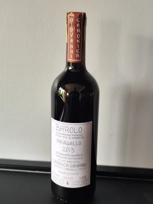 2013 Giovanni Canonica, Paiagallo - Barolo DOCG - 1 Bottle (0.75L)
