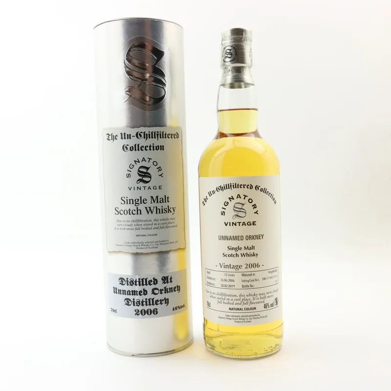 Unnamed Orkney – 2006 12 Year Old Signatory (70cl, 46%)
