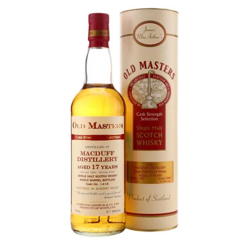 Macduff – 1990 Old Masters 17 Year Old (70cl, 57.80%)