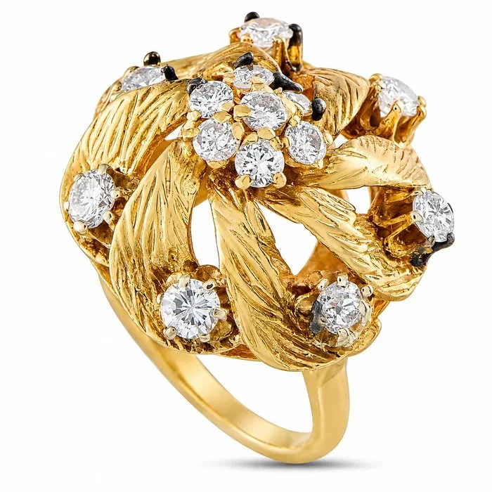 Ring - 14 kt. Yellow gold, 14K Yellow Gold 1.50ct Diamond Ring - 1.50ct. tw. Diamond (Natural)
