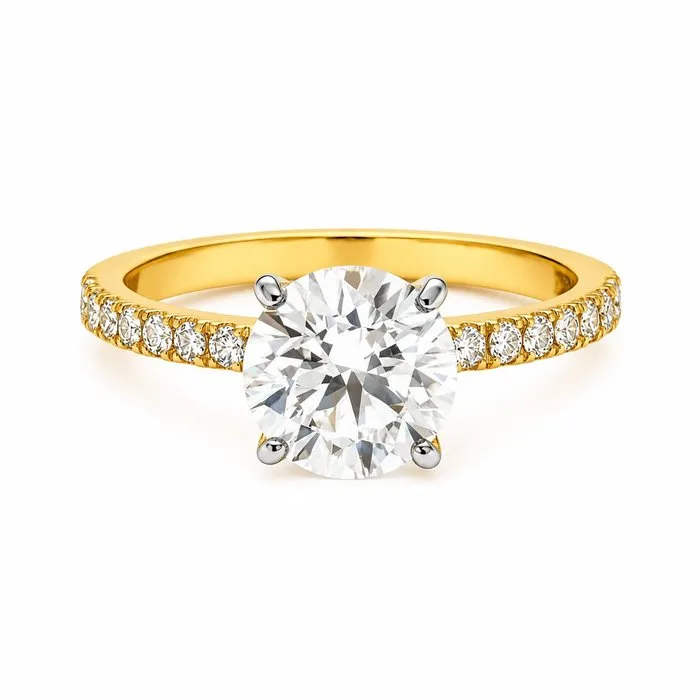 Ring - 14 kt. Yellow gold - 2.25ct. tw. Diamond (Lab-grown) - Diamond