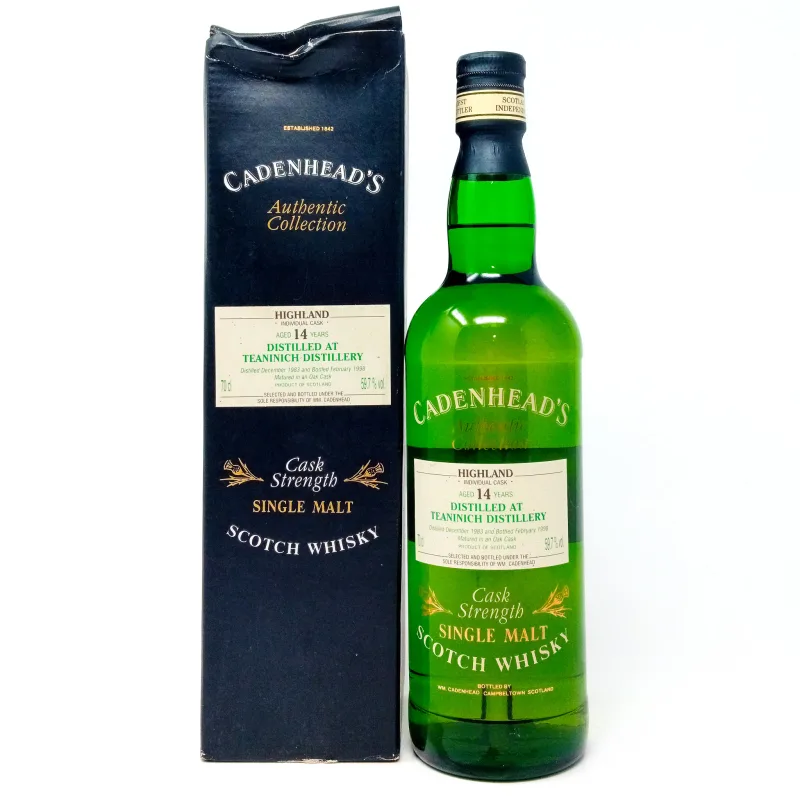 Teaninich – 1983 14 Year Old Cadenhead's Authentic Collection Single Malt Scotch Whisky