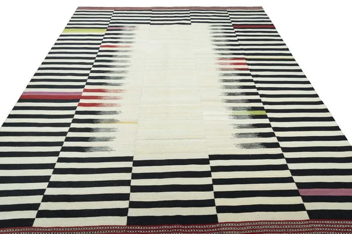 Handwoven Designer Kilim - Afghan Weave - Kelim - 368 cm - 273 cm