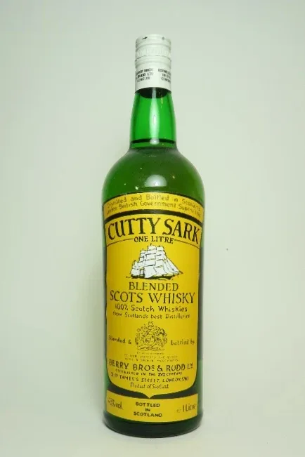 Berry Brothers & Rudd Cutty Sark 12 Year Old Blended Scotch Whisky - 1980s (1L, 43%)