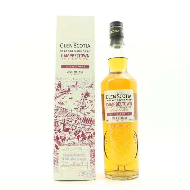 Glen Scotia – 2008 Ruby Port Finish Campbeltown Malts Festival 2018 (70cl, 57.8%)