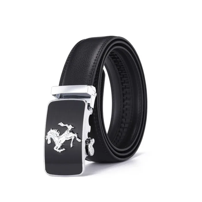 Ferrari - Ferrari Black Leather Belt - Belt