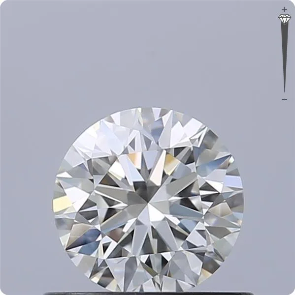 1 pcs Diamond (Natural) - 0.58 ct - Round - F - IF - International Gemological Institute (IGI) - Triple Excellent