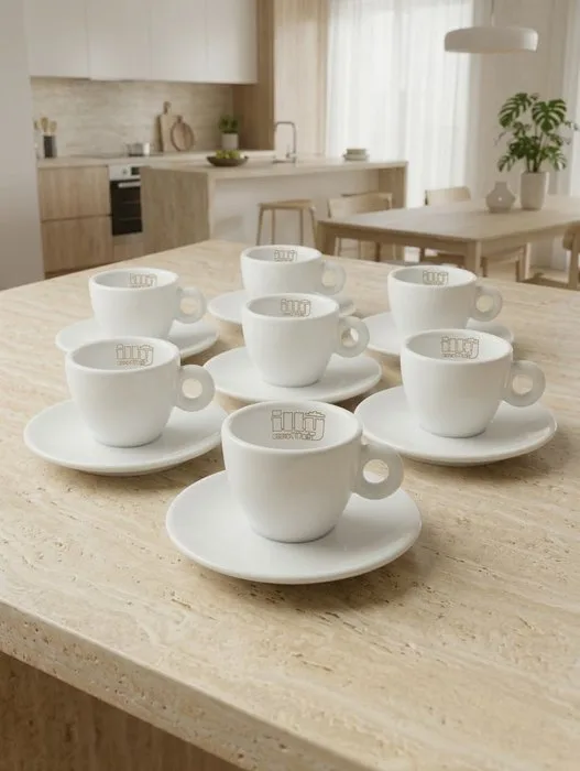 Illy Caffè - Matteo Thun - Coffee set for 6 (12) - vintage - Walküre Porcelain Factory Bayreuth - Illy coffee cups