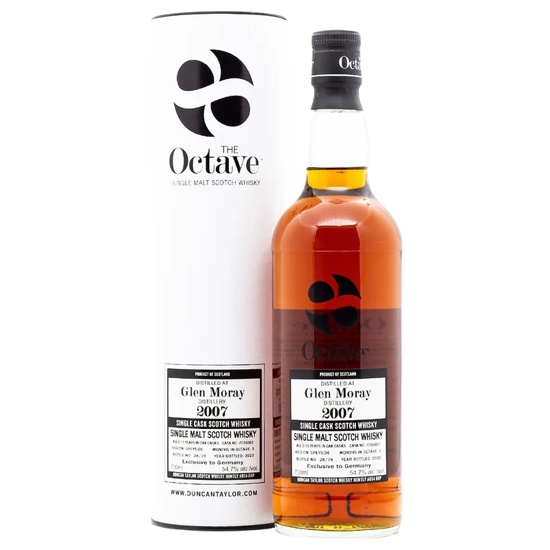 Duncan Taylor Octave Glen Moray 15 Years 2007/2023 Cask 7036003 Germany Exclusive (70cl, 54.7%)
