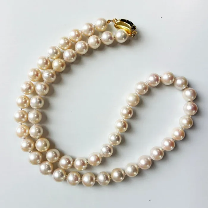 Necklace Silver, 925 Pearl - Akoya|7.5mm-8.0mm|PSL