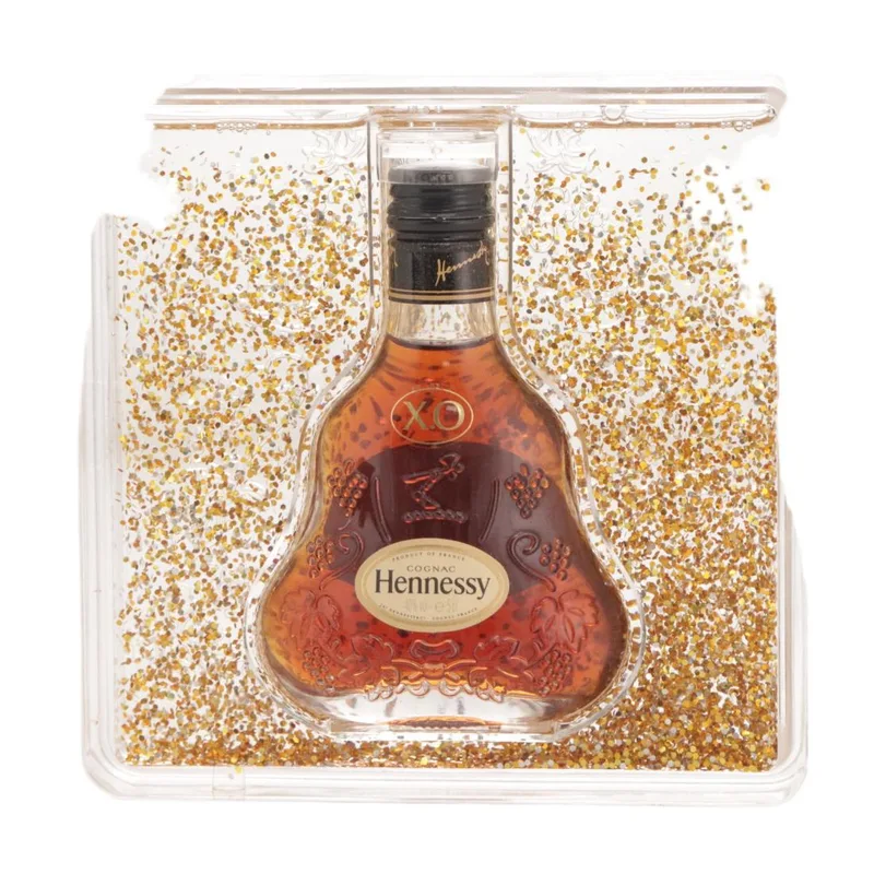 Hennessy XO Cognac Miniature / Glitter Case