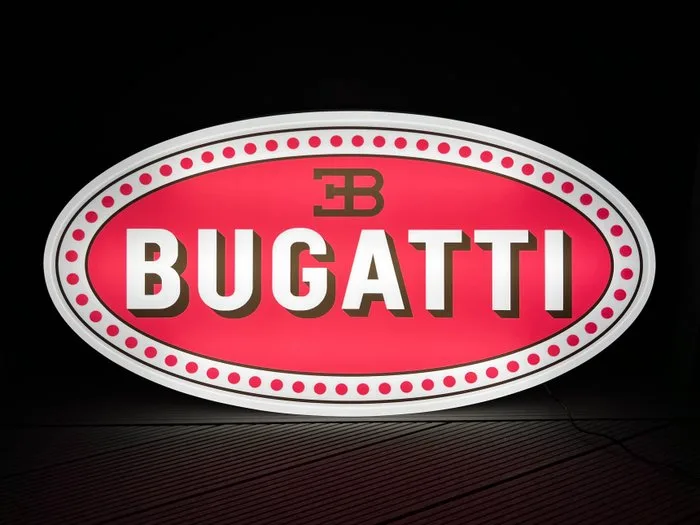 Sign - Bugatti - Illuminated Sign Lightbox