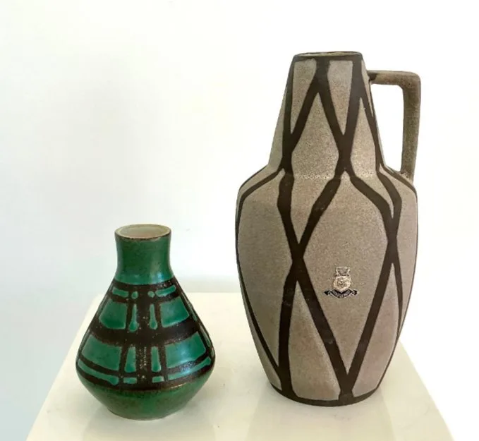 ES Keramik und Carstens Tönnishof - Vase - 874/20 and 3135 - Ceramic - Two mid-century vases