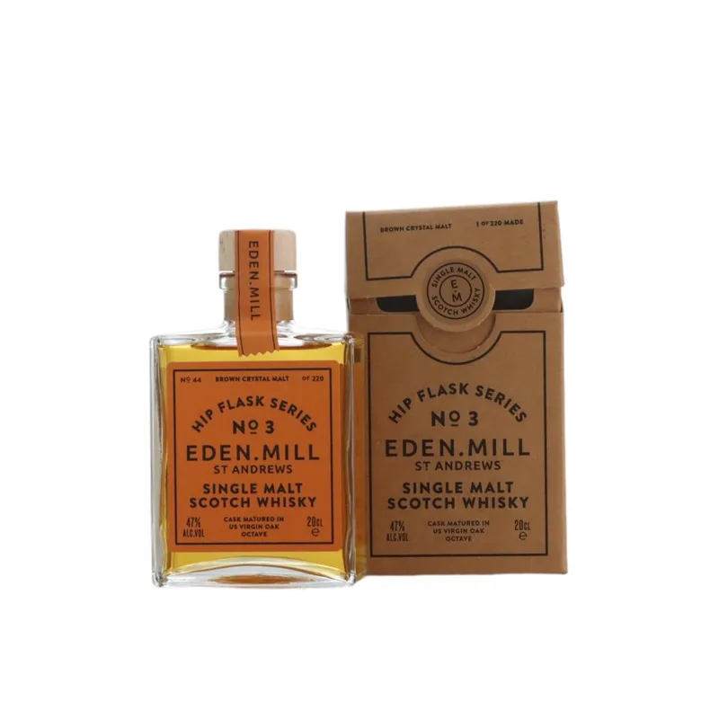 Eden Mill – Single Malt Hip Flask Series No.3 - Brown Crystal Malt