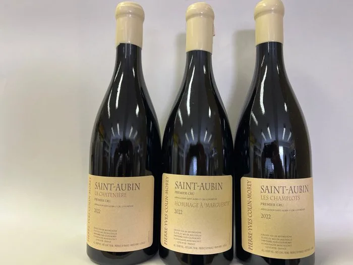 2022 Pierre-Yves Colin-Morey: Chanteniere, Hommage Marguerite & Champlots - Saint-Aubin 1er Cru - 3 Bottles (0.75L)