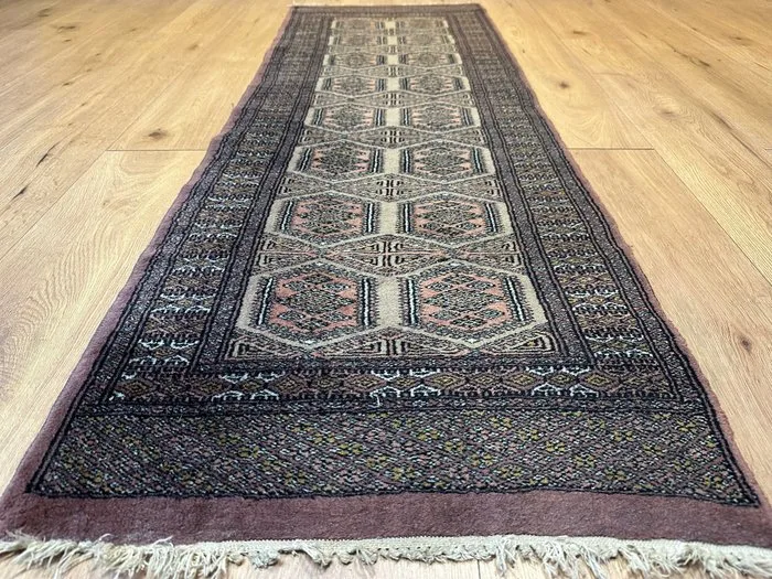 Noble Bukhara Runner - Hand-knotted Work of Art with Classic Tekke Motifs - Rug - 185 cm - 62 cm