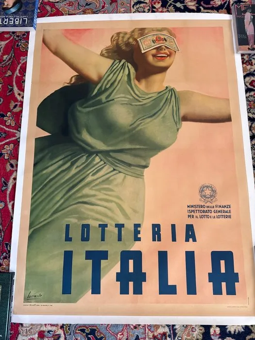 Boccasile - I.G.A.P. - Lotteria Italia - 1940s