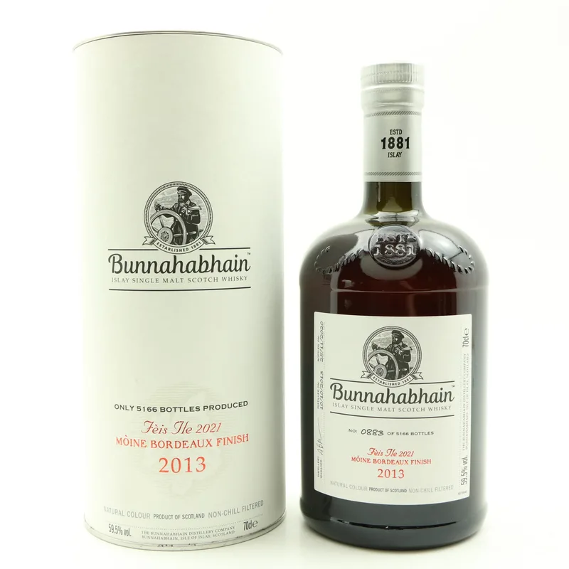 Bunnahabhain – 2013 Moine Bordeaux Finish Feis Ile 2021 (70cl, 59.5%)