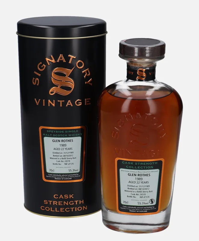 Glenrothes – 1989 22 Year Old Signatory Vintage Scotch Whisky Co. Cask Strength Collection