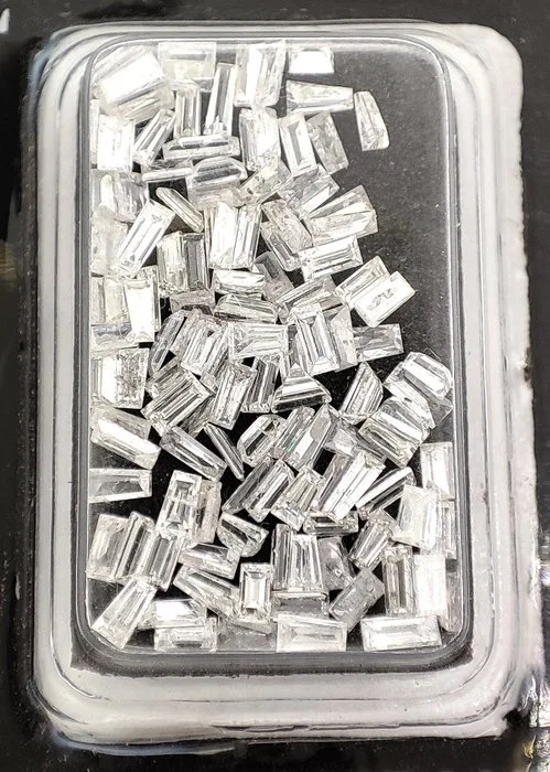 119 pcs Diamond (Natural) - 3.02 ct - Tapered - D (colourless), G - VS1, SI1 - Gemmological Centre Israel (G.C.I.)