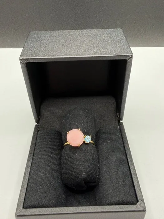 Other brand - Ring - 18 kt. Yellow gold Natural gemstone - Aquamarine