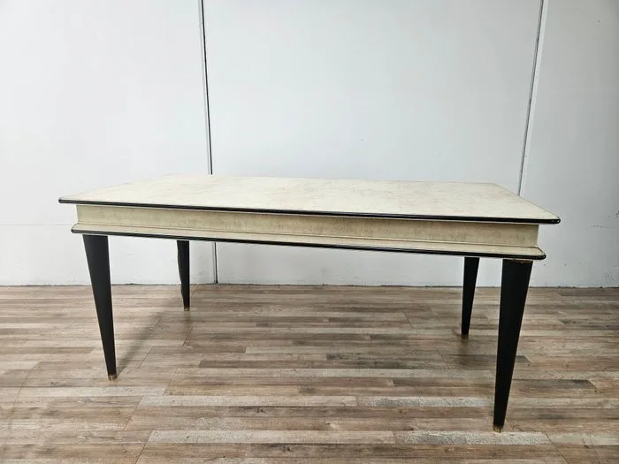 Umberto Mascagni - Table - 1950s table by Umberto Mascagni - Wood, Leather, PVC