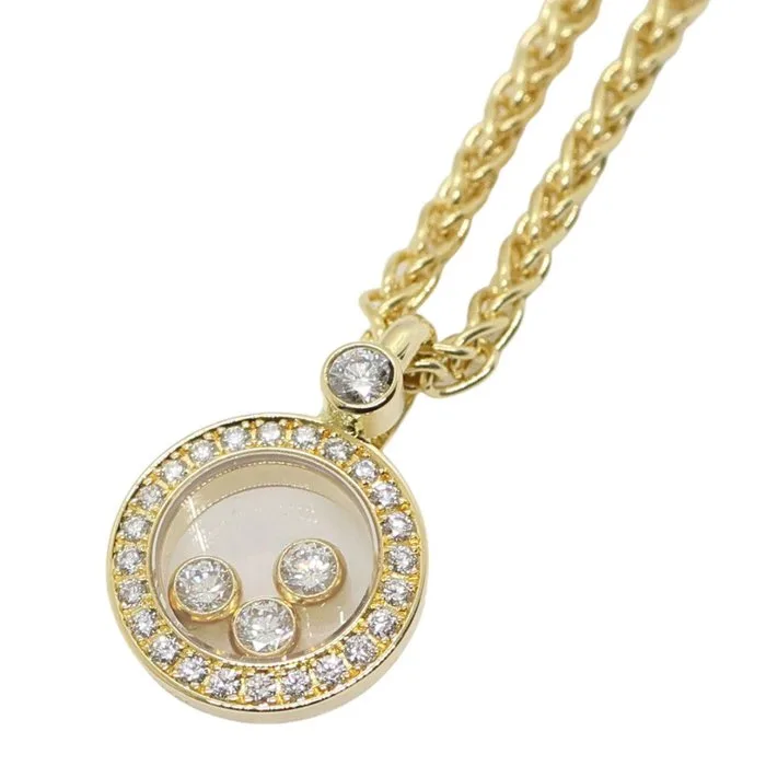 Chopard - Necklace with pendant - Happy Diamonds - 18 kt. Yellow gold