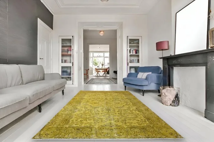 Yellow vintage - Rug - 255 cm - 170 cm - √ handmade √ certificate