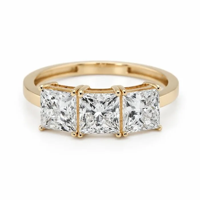 Ring - 14 kt. Yellow gold - 2.23ct. tw. Diamond (Lab-grown)