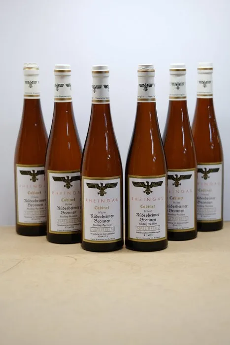 1966 Kloster Eberbach Rüdesheimer Bronnen Riesling Spätlese Cabinet - Rheingau - 6 Bottles (0.7L)