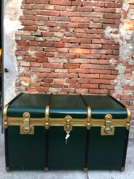 Fiam - Portmanteau - wood and brass - Cruise trunk