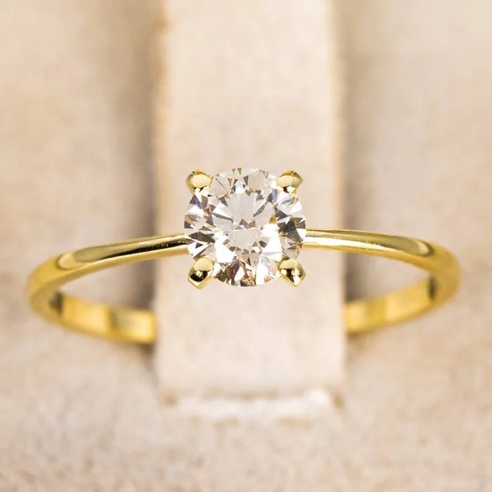 Ring - 14 kt. Yellow gold - 0.50ct. tw. Diamond (Natural) - GWLab