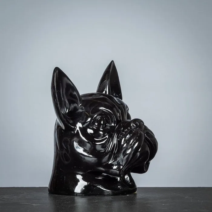 Figure - Decoratieve Buldog kop - polystone