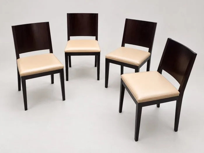 edouard rambaud - Edouard Rambaud - Chair (4) - Wood, Leather