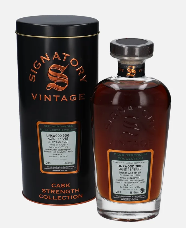 Linkwood – 2006 13 Year Old Signatory Vintage Scotch Whisky Co. Cask Strength Collection