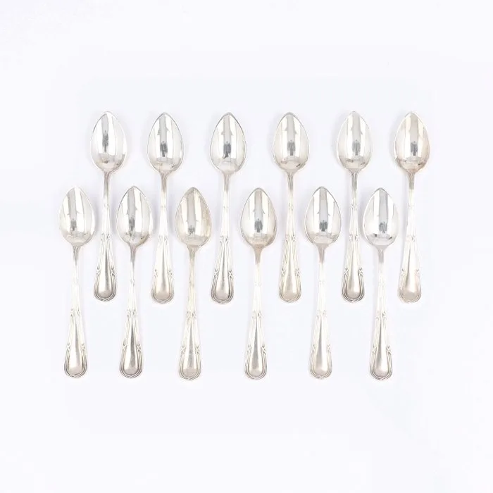 J.A.A. Gerritsen - Mokkalepels - Coffee spoon (12) -.833 silver