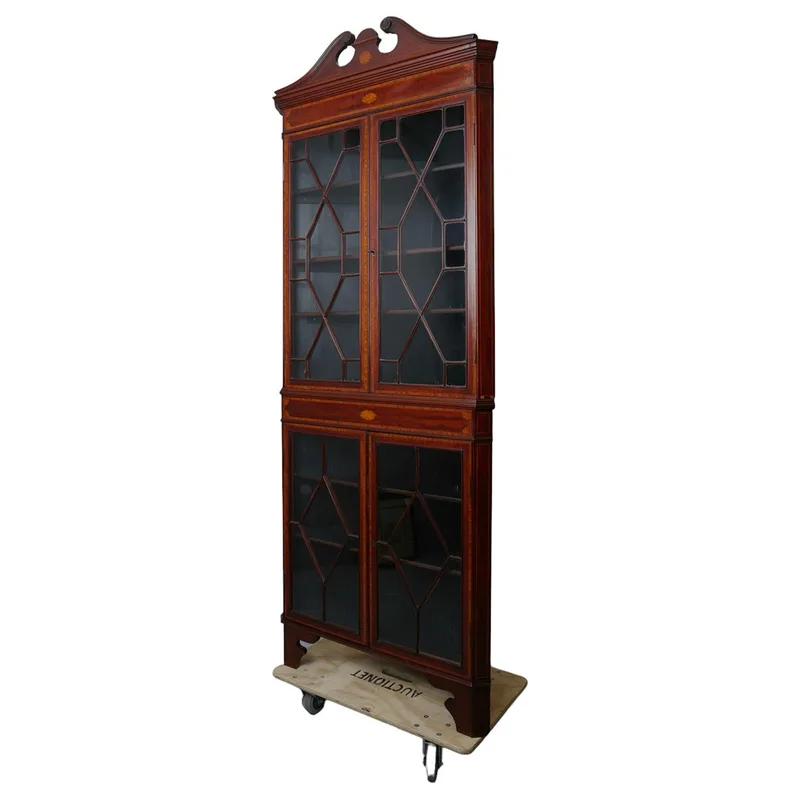 Edwardian Mahogany Corner Cabinet
