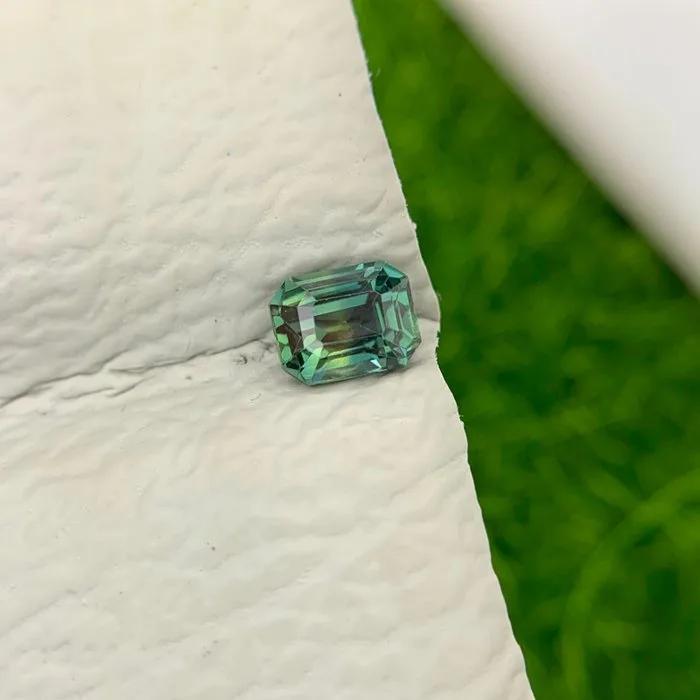 1 pcs Green, Blue Sapphire - 1.17 ct - International Colored Gemstone Association (ICA GemLab)