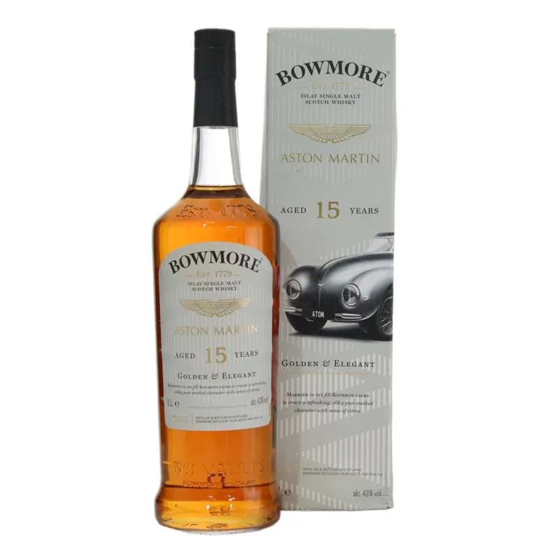 Bowmore – 15 Year Old Golden & Elegant - Aston Martin Edition 2 Litre (100cl, 43.00%)