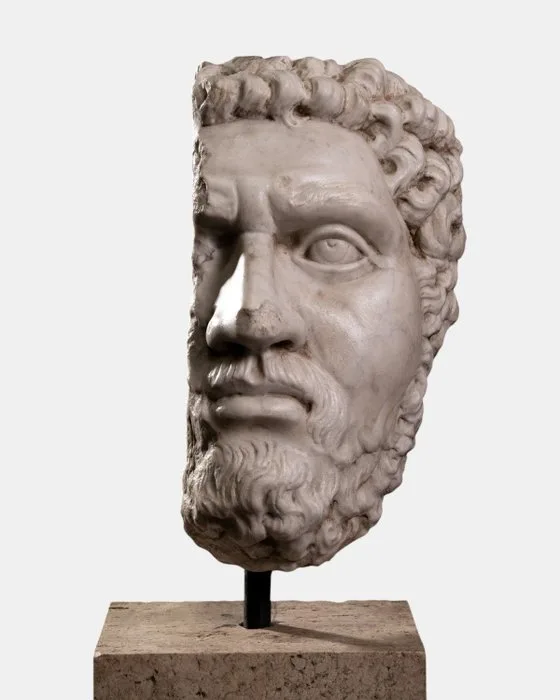 Sculpture, Testa di Caracalla - 30 cm - Marble