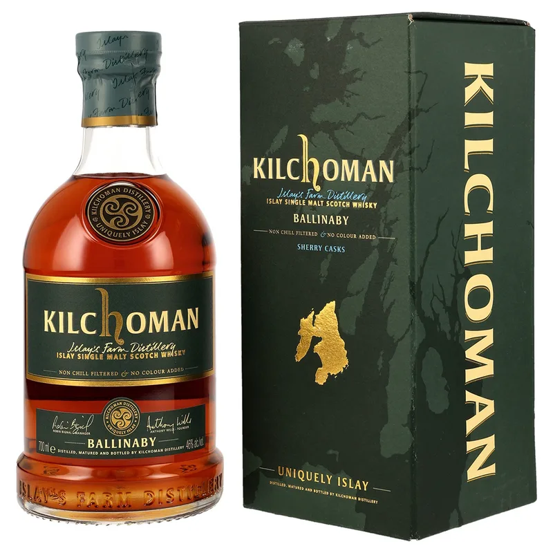 Kilchoman – Ballinaby Sherry Casks Travel Exclusive Islay Single Malt Scotch Whisky (70cl, 46%)