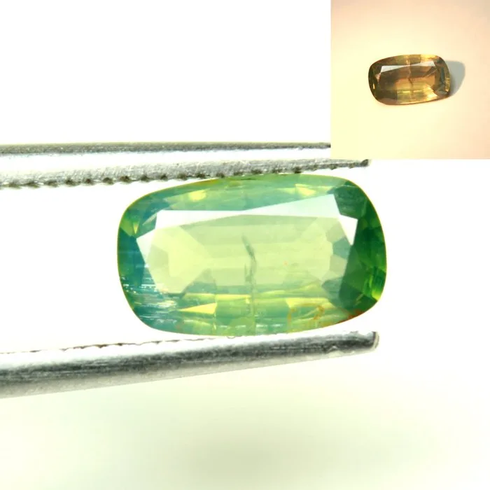 1 pcs Green, Brown, Yellow Alexandrite - 1.51 ct - International Gemological Institute (IGI)