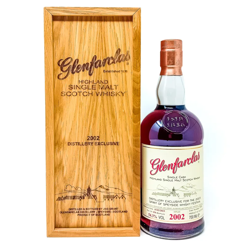 Glenfarclas – 2002 Distillery Exclusive Spirit of Speyside Festival 2023 Single Malt Scotch Whisky (70cl, 54.3%)