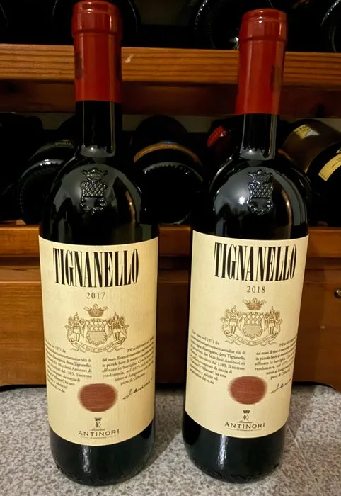2017 & 2018 Antinori, Tignanello - Tuscany IGT - 2 Bottles (0.75L)