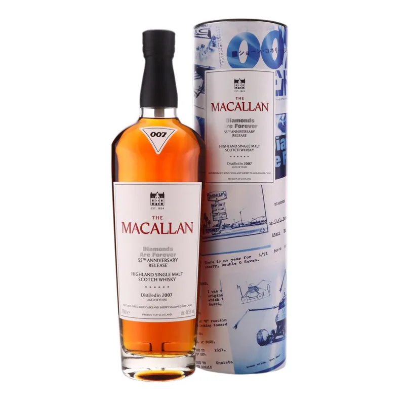 Macallan – 2007 Diamonds Are Forever 18 Year Old - 55th Anniversary Release