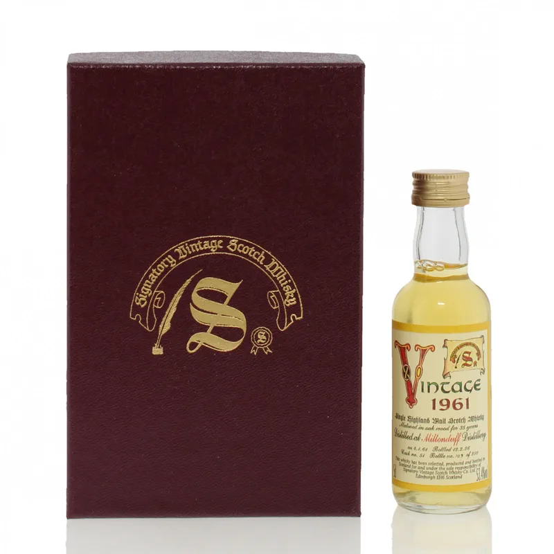 Miltonduff – 1961 35 Year Old Single Cask #51 Signatory Vintage Miniature