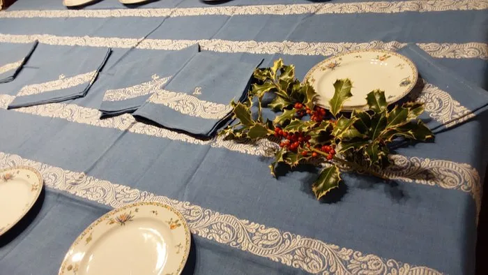 Tablecloth (7) - 190 cm - 140 cm - Italian craftsmanship